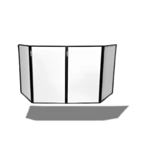Vonyx DJ Screen Foldable DJ Facade – 4 Lycra Panels